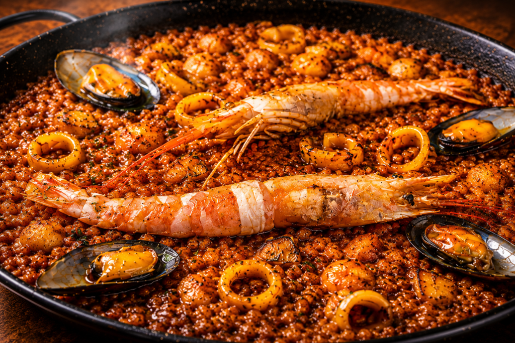 Arroz del senyoret en Puerto Noble